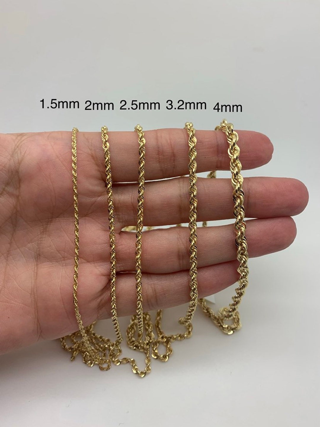 Gold Rope Chain - Genuine Italian Gold | Lirys Jewelry 10kt / 4.7mm / 18