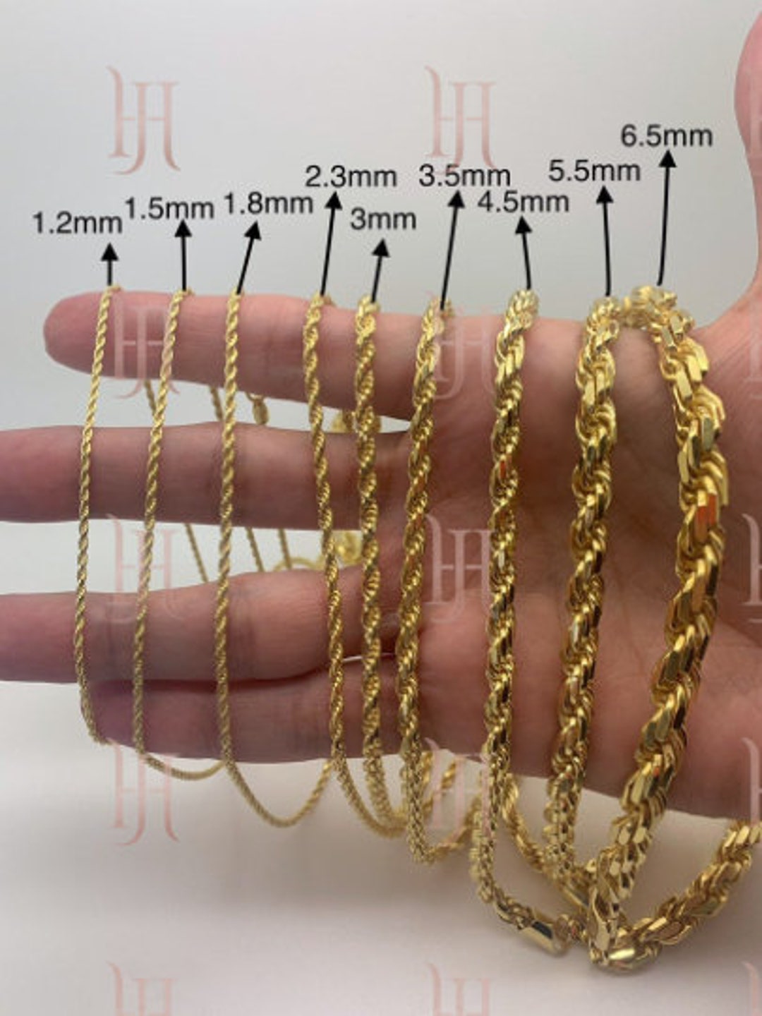 1.5 mm rope chain discount