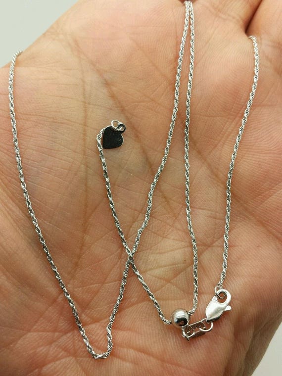 14k white gold adjustable chain best sale