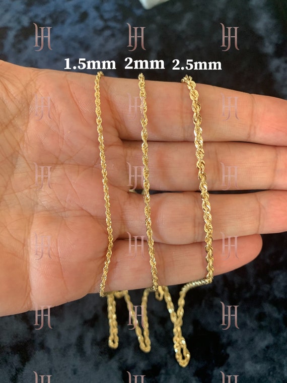 Rope Chain Necklace 41-46cm/16-18' in 18k Gold Vermeil on Sterling Silver |  Jewellery by Monica Vinader