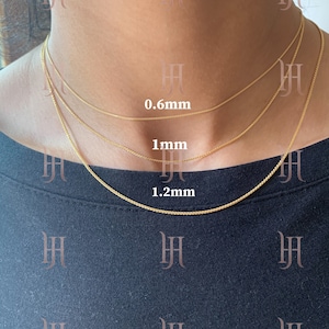 14k White Rose Yellow Gold Diamond Cut Round Wheat Necklace, Strong Real Gold Chain, classic Chain 16"-30" .6mm, 1mm, 1.2mm Sale