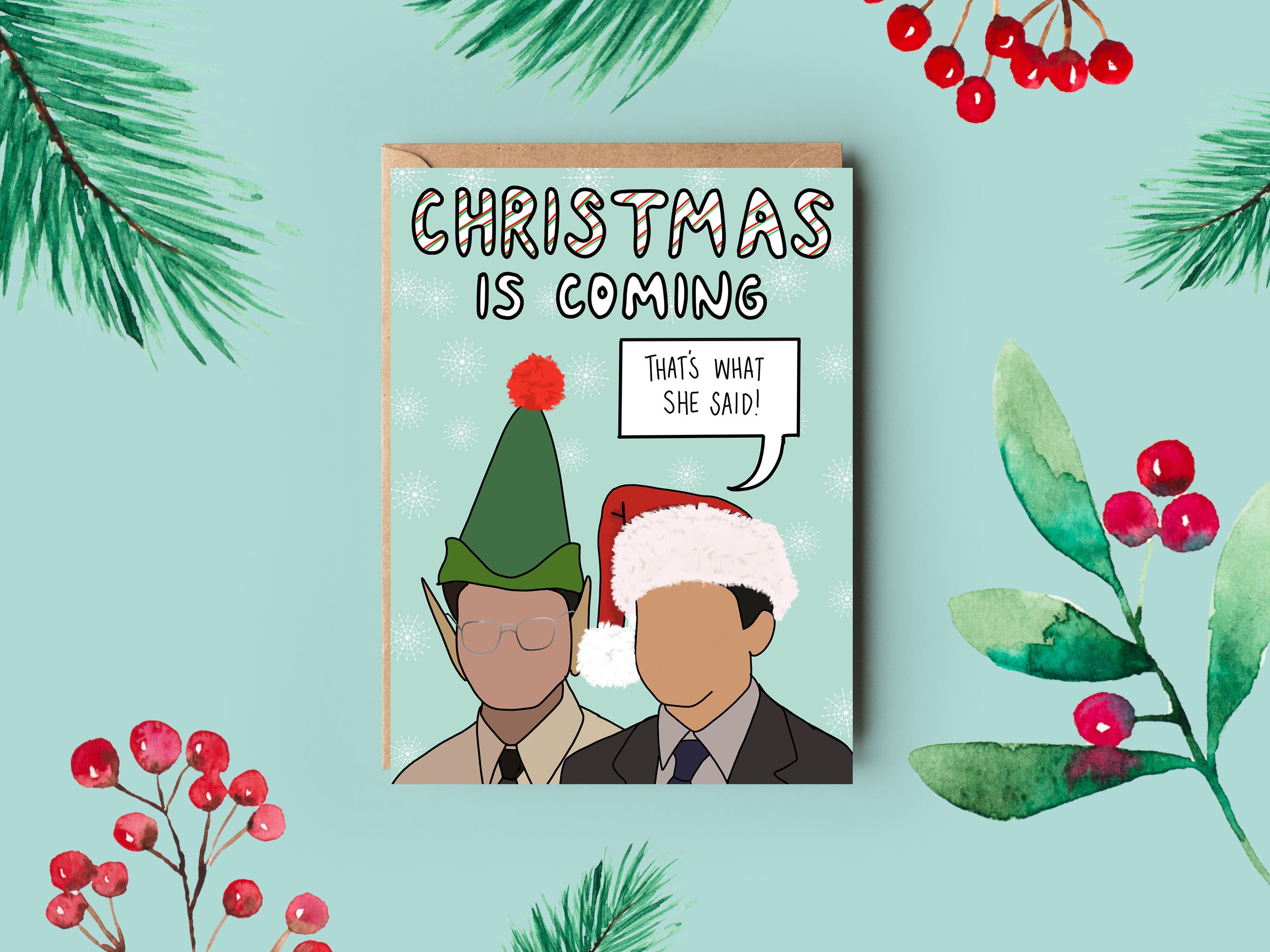 The Office Christmas Card 