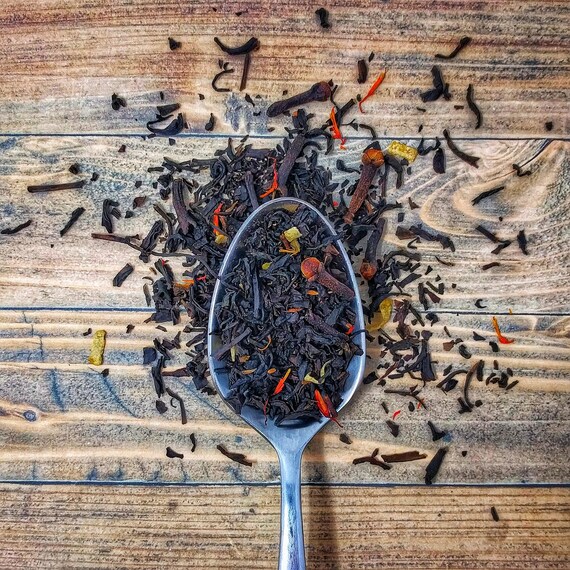 Comfort And Joy Tea Orange Hazelnut Tea Loose Leaf Black Etsy