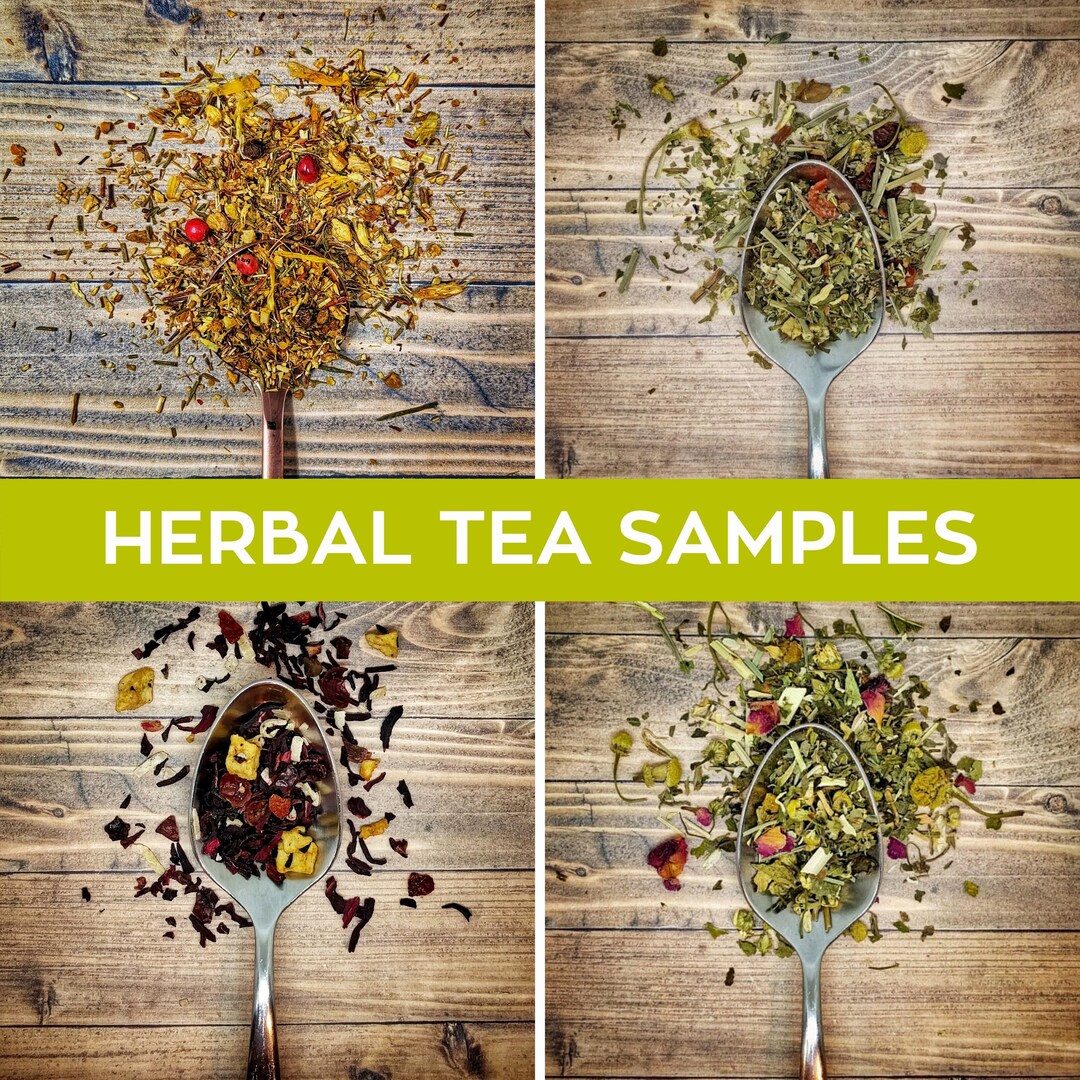 Loose Leaf Herbal Tea Sampler Herbal Tea Sampler Pack Pina Etsy