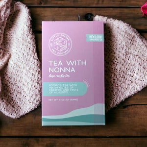 Tea With Nonna | Caramel Rooibos Tea | Almond Tea | Vanilla Tea | Cozy Tea | Comfort Tea | Tea Lover Gift | Caffeine Free Tea