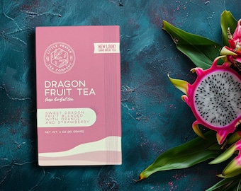 Dragonfruit Tea | Tropical Tea | Fruit Tea | Caffeine Free Tea | Iced Tea | Dragon Fruit Tea | Exotic Tea | Summer Tea