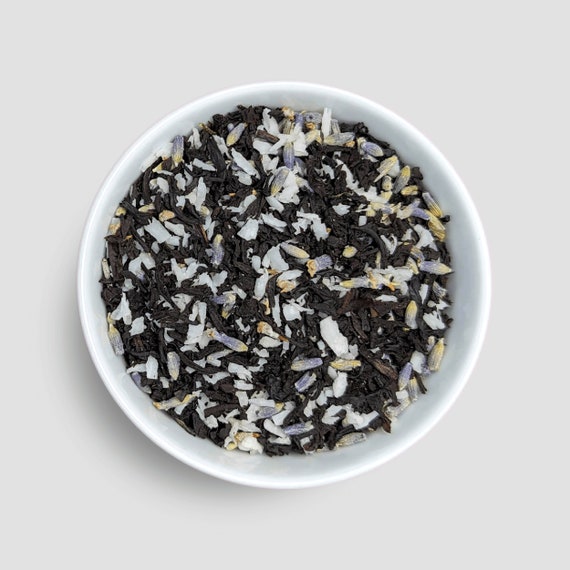 Vanilla Lavender Tea | Black Tea | Lavender Tea | Coconut Tea | Tea Lover Gift | Relaxing Tea | Afternoon Tea | Floral Tea