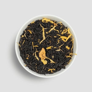 Té negro de melocotón / Té negro de Ceilán / Té con sabor a melocotón / Té de verano / Té de frutas / Té con alto contenido de cafeína / Regalo para amantes del té