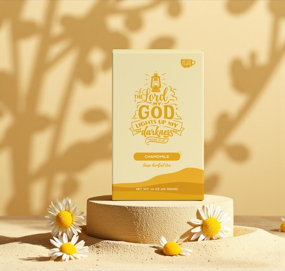 Egyptian Chamomile Tea | Soothing Caffeine-Free Floral Blend | Natural Sleep Aid | Relaxing & Calming | Psalm 18:28 Inspired