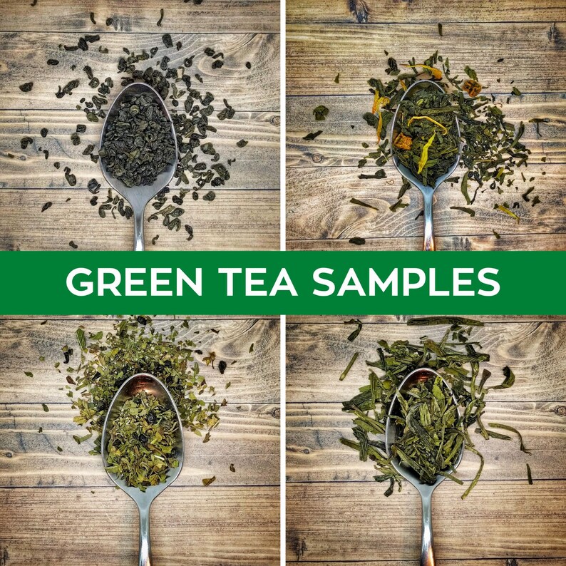 Green Tea Samples Green Tea Sample Pack 4 of Our Most Etsy