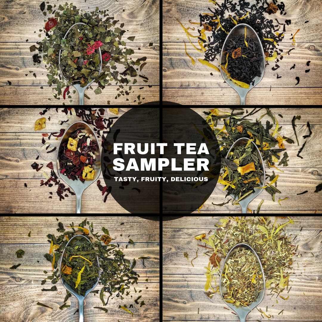Fruit Tea Sampler // Loose Leaf Fruit Tea // Peach Tea // Etsy