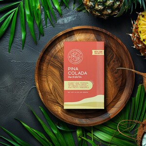 Pina Colada Tea | Tropical Tea | Fruit Tea | Herbal Tea | Iced Tea | Vacation Tea | Caffeine Free Tea | Tea Lover Gift 画像 3