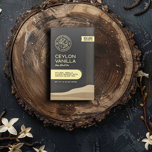 Ceylon Vanilla Black Tea | Creamy Vanilla Tea | Sri Lankan Black Tea | Vanilla Lover Gift | Tea Gift | High Caffeine Tea