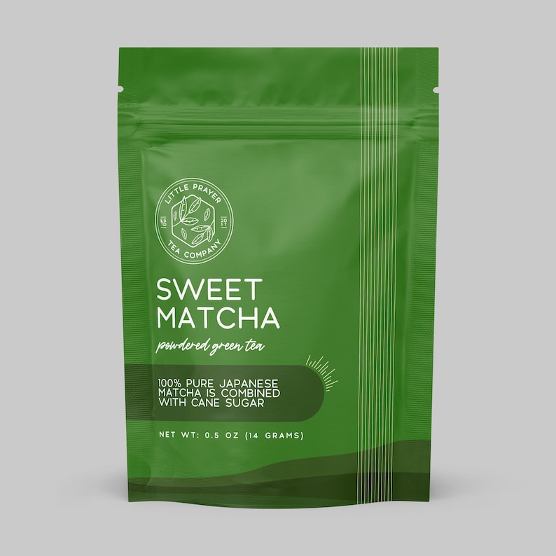 Sweet Matcha Green Tea | Authentic Japanese Matcha with Cane Sugar | Perfect for Lattes | Creamy & Sweet Flavor Sample