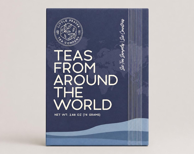 Teas From Around the World Gift Box – Global Tea Sampler Set – Travel Tea Gift – Christian Gift for Tea Lovers – Unique Tea Variety
