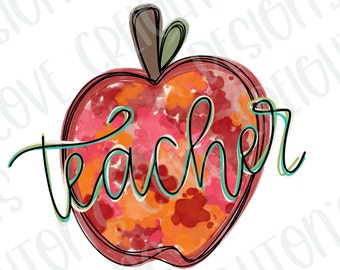 Teacher appreciation PNG, teacher sublimation design, back to school teacher shirt design, digital download, teacher PNG, education designs