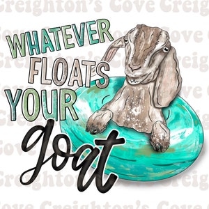 Whatever floats your goat summer sublimation design | goat png | toddler summer png | digital design for boys | boy summer sublimation png
