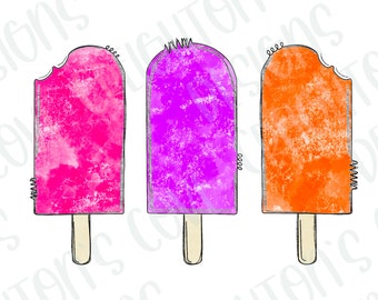 Kleinkind Sommer Sublimation Designs-Eis am Stiel png-Sommer PNG-Kinder Clipart-Kinder Sublimation Designs Sommer-Tie Dye Eis am Stiel digitaler Download