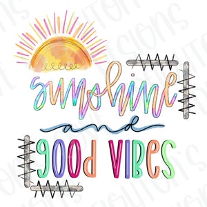Summer sublimation design-sunshine and good vibes png-summer sublimation png-summer digital design download-summertime clipart-summer png