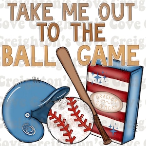 Take Me Out To the Ball Game | Retro Baseball | PNG | Baseball PNG Datei | Baseball Mama | Baseball Shirt Design | Baseball Spieltag