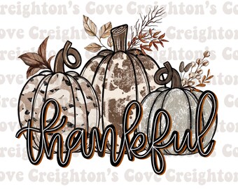 Piel de vaca y leopardo calabaza agradecida PNG, diseños de camisas de otoño, calabazas de estampado animal, diseños de sublimación de otoño