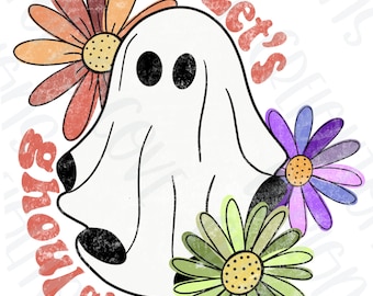 Let's ghoul Girls retro Halloween PNG | Retro Geist | Halloween PNG | Retro Geist | ghoul | Halloween Sublimation Designs| Gespenst PNG floral