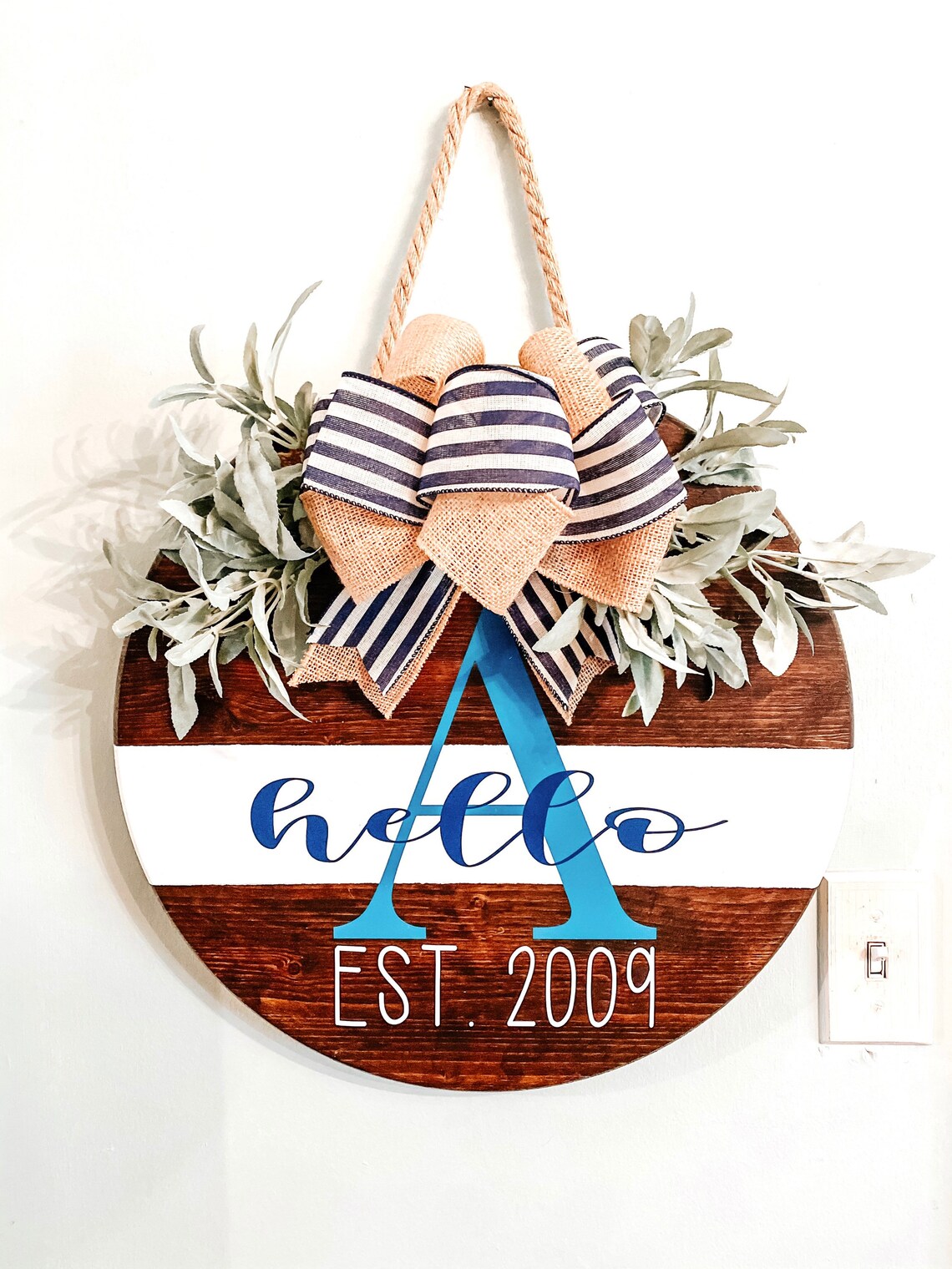 18 Round Door Hanger round door hanger door decor Etsy