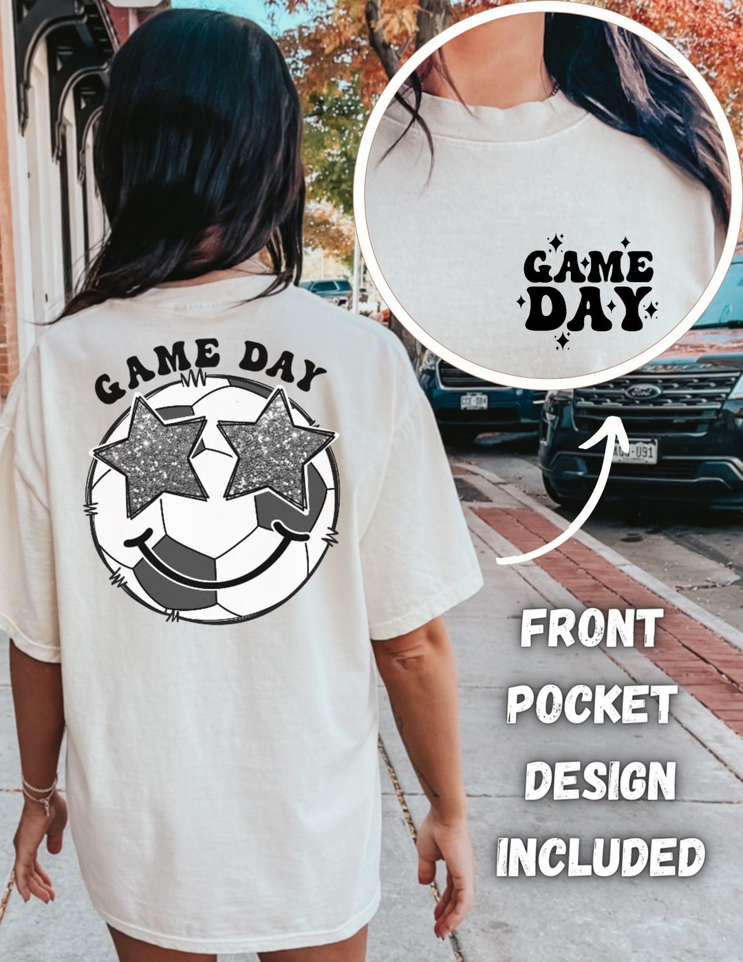 Game Day Soccer Front and Back Sublimation Design Soccer PNG Best