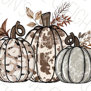 Cowhide and leopard pumpkin PNG, Fall shirt designs, pumpkin PNG, Western pumpkin, animal print pumpkins, fall sublimation designs