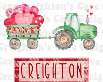 Valentinstag Traktor digital download, Kinder Valentinstag PNG, Jungen Valentinstag Designs, Valentinstag sofort download, Kinderherz PNG