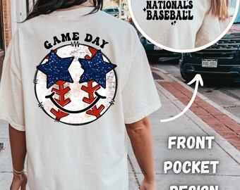 Game Day baseball front and back sublimation design | Baseball PNG | Best Seller | Baseball Game Day | Baseball shirt designs | Preppy PNG