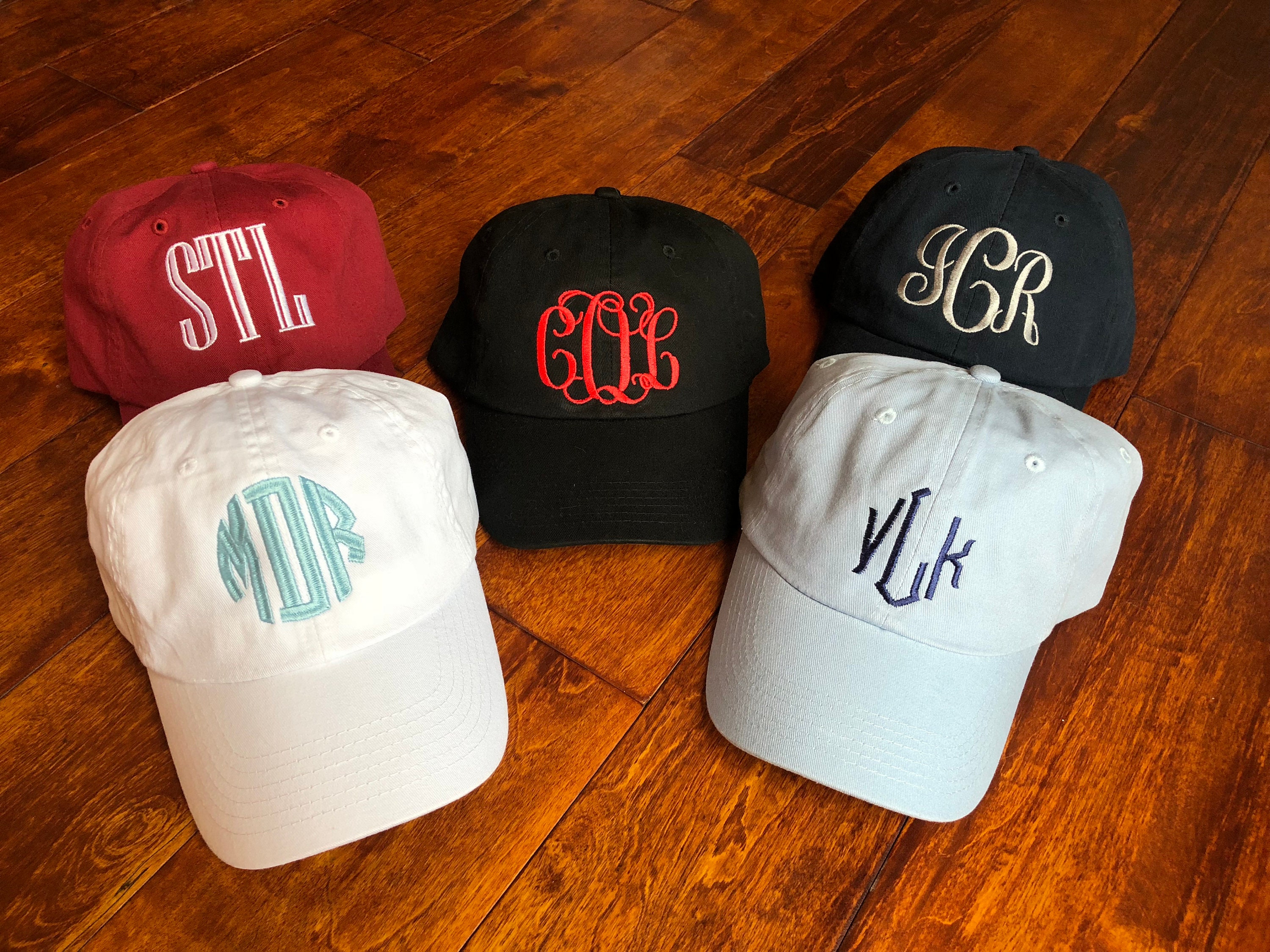 Monogrammed Hats Etsy