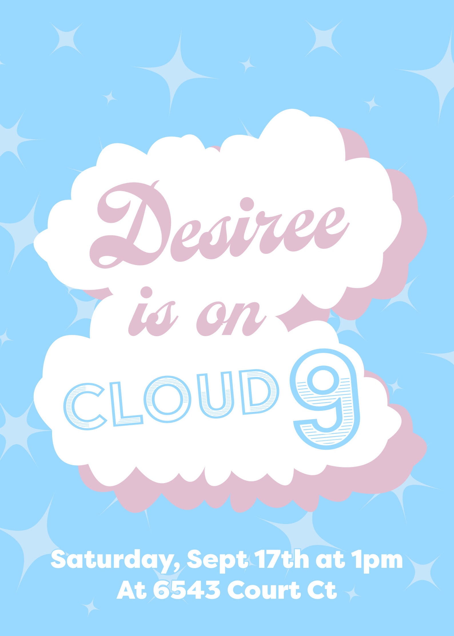 cloud-9-birthday-invitation-9th-birthday-party-theme-etsy-uk