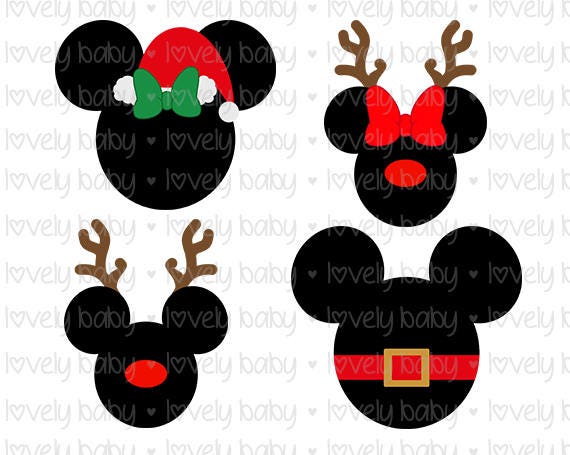Download Mickey AND Minnie mouse Christmas disney svg Baby SVG Baby ...