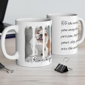 Personalized Bulldog Dog Mama Mug Custom Dog's Name Coffee Cup, Gift Dog Lovers, Pet Owners Gift Dog Mom Mother's Day Gifts Wife