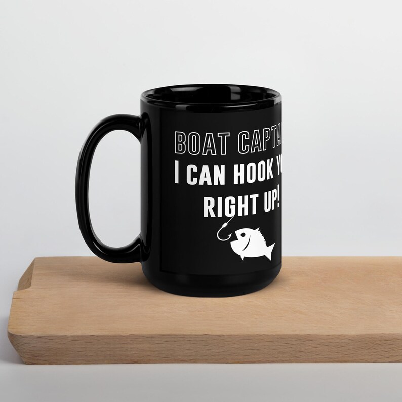 Boat Captain Mug Gift, Fishing Charter Boat Captain Can Hook You up