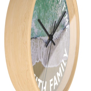 Personalized Wall Clock For Beach Lovers With Name Coastal Homes image 3