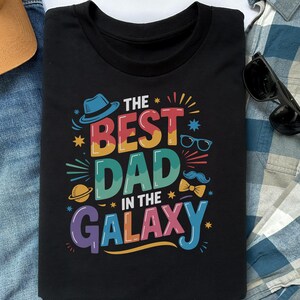 Galaxy Dad T-Shirt, Best Dad Shirt Heavy Cotton Tee, Father&#39;s Day Gift, Daddy Tee, Father&#39;s Day Shirt, Dad To Be TShirt, Fun Gift For Daddy