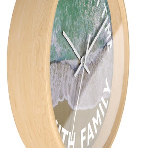 Personalized Wall Clock For Beach Lovers With Name Coastal Homes image 5