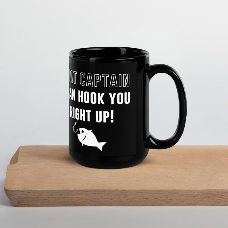 Boat Captain Mug Gift, Fishing Charter Boat Captain Can Hook You up