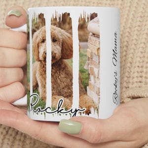 Custom Golden Doodle Dog Mama Mug Personalized Dog's Name Coffee Cup, Gift Dog Lovers, Pet Owners Gift Dog Mom Mother's Day Gifts Wife