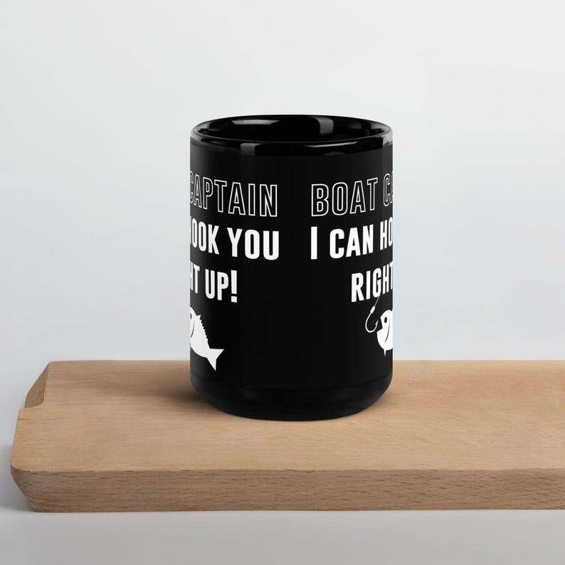 Boat Captain Mug Gift, Fishing Charter Boat Captain Can Hook You up
