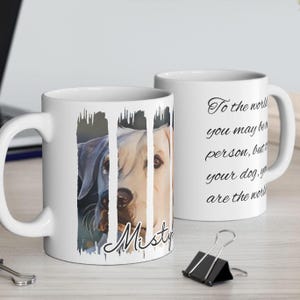 Custom Labrador Retriever Dog Mama Mug Personalized Dog's Name Coffee Cup, Gift Dog Lovers, Pet Owners Gift Dog Mom Mother's Day Gifts Wife