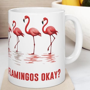 Tasse en céramique pour amoureux des flamants roses, parfaite pour les amoureux des animaux, cadeaux pour elle, amateurs de café, cadeau de vacances d&#39;anniversaire amusant pour bureau, tasse à café amusante