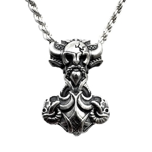 Sterling Silver Mjolnir Thor&#39;s Hammer Pendant