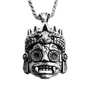 Spirit of the Storm Aztec Pendant in Sterling Silver
