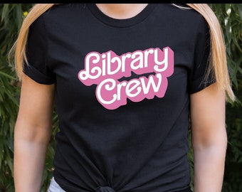 Library crew shirt, bookworm, book lover shirt, Library squad