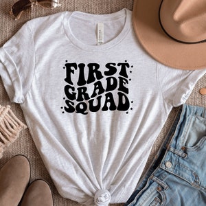 First Grade Squad - Teacher Shirt - Teacher Team Shirts - Teacher Squad shirts - Third Grade Squad - CUSTOMIZABLE!