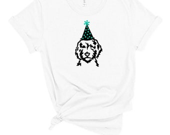 Birthday Dood, Birthday Doodle shirt, Party hat doodle shirt, Doodle Shirt, Golden Doodle Shirt,