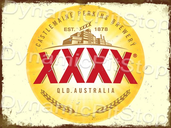 30x40cm Kalgoorlie Stout Brewing Rustic Tin Sign or Decal